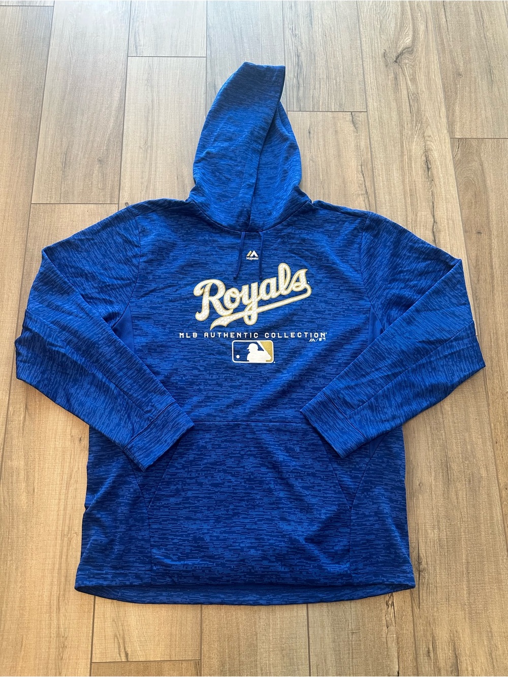 Majestic KC Royals Blue Hooded Pullover